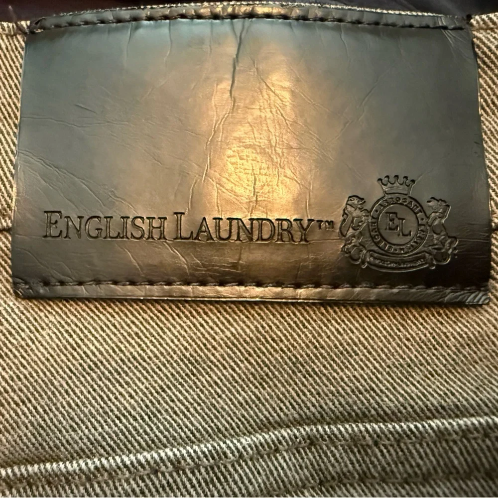 English Laundry Brown/Gray Denim Trousers 40/32